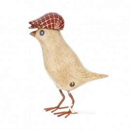 Garden Bird with Red Cap