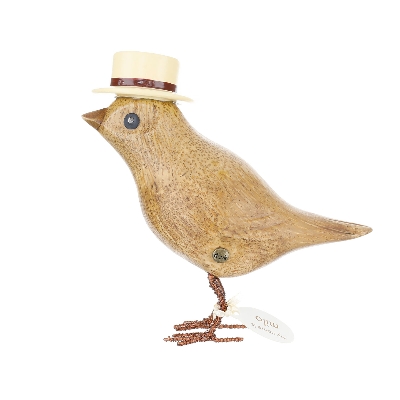 Garden Bird with Top Hat