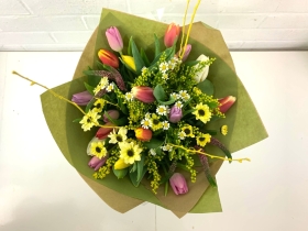 Spring hand tied